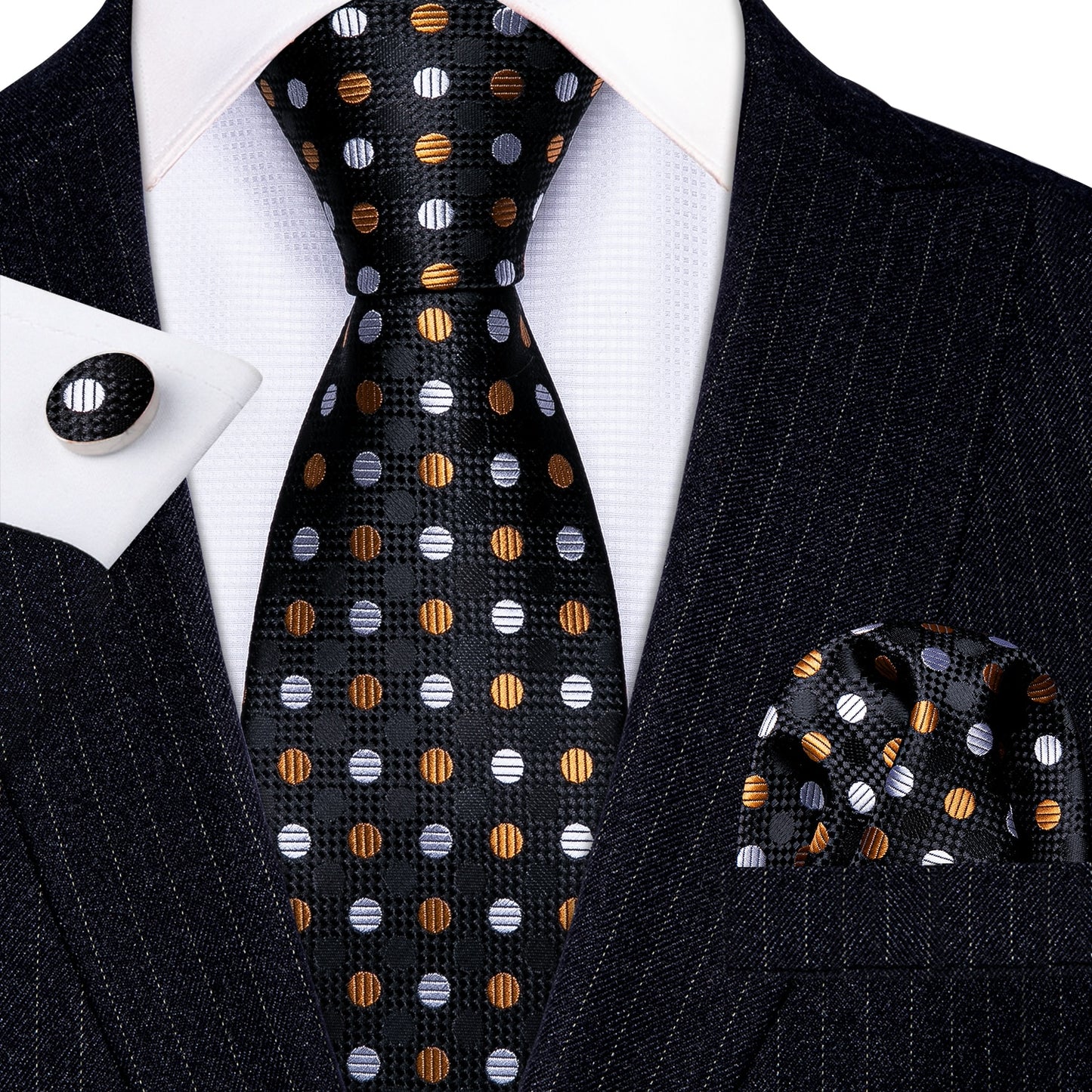 Fashion Designer Red Skull Men Tie Set 8.5cm Silk Handkerchief Ties for Men