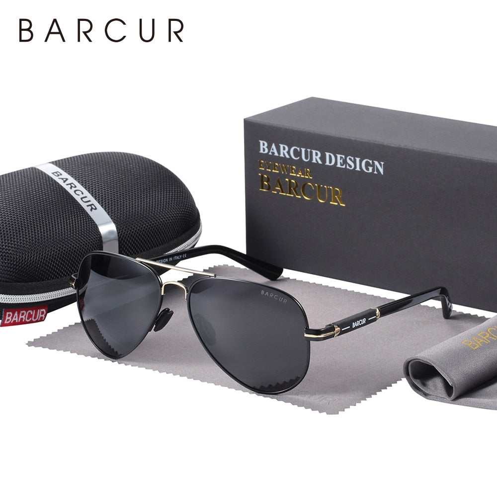 BARCUR Polarized Pilot Sunglasses for Men, accessories, Driving, Fishing, Hiking Eyewear