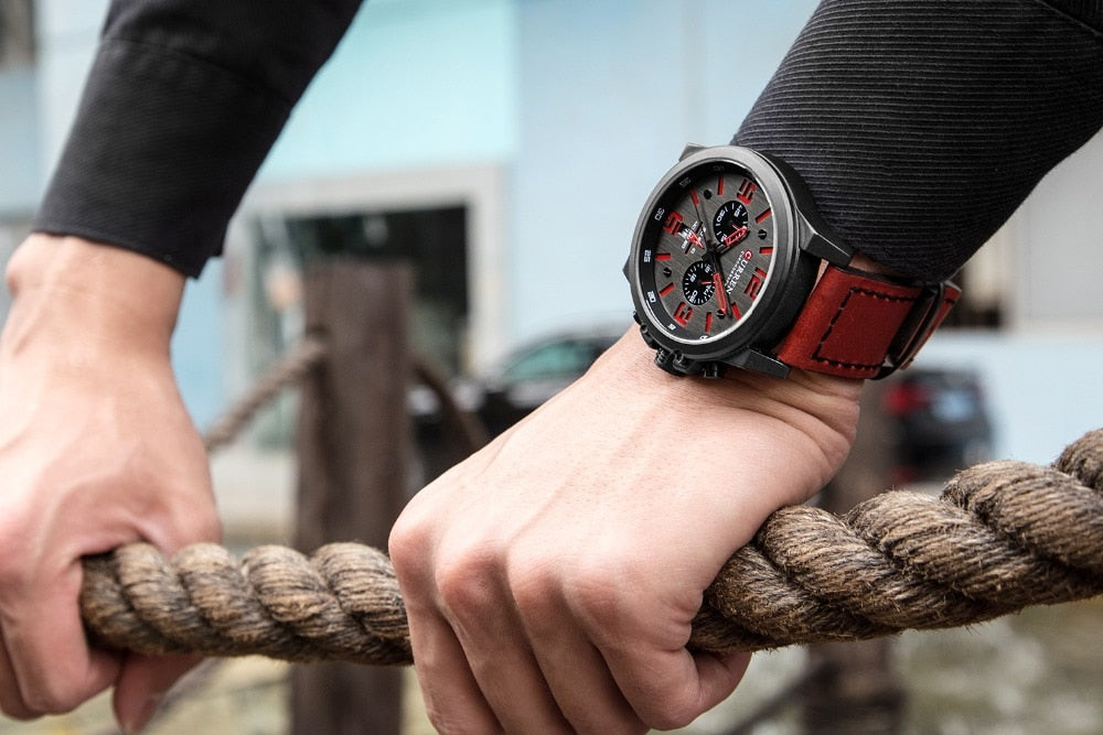 Fashion Classic Chronograph Watch Men Brand Sport CURREN 8314