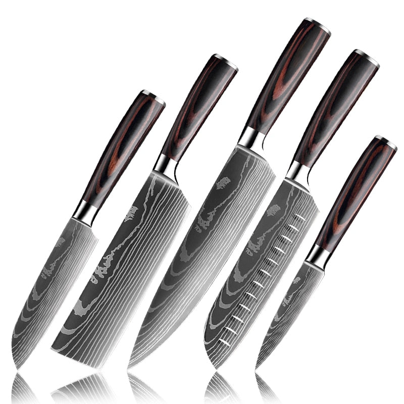Japanese Upgraded Stainless Steel Chef Knife Set