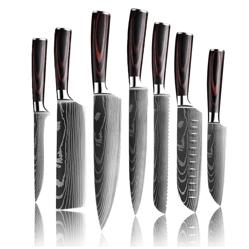 Japanese Upgraded Stainless Steel Chef Knife Set