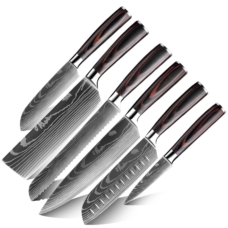 Japanese Upgraded Stainless Steel Chef Knife Set