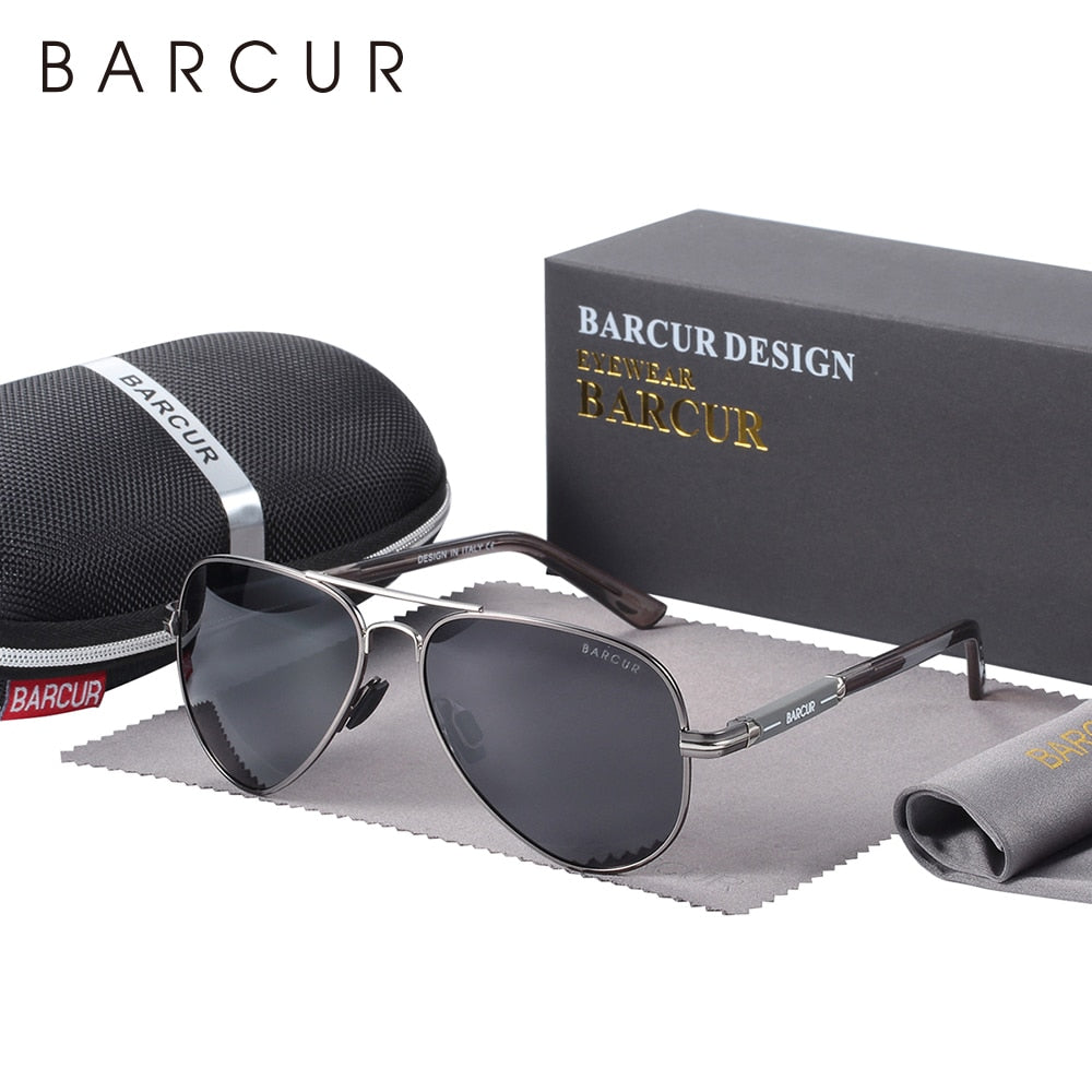 BARCUR Polarized Pilot Sunglasses for Men, accessories, Driving, Fishing, Hiking Eyewear