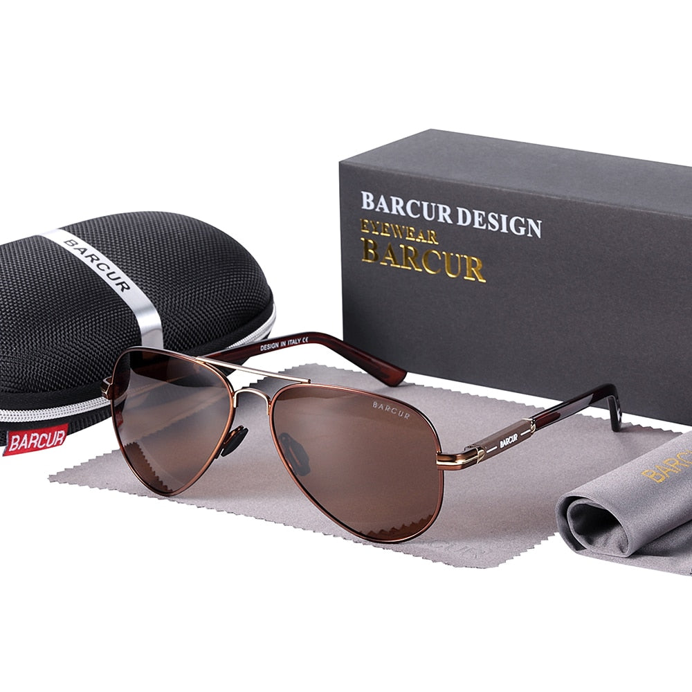 BARCUR Polarized Pilot Sunglasses for Men, accessories, Driving, Fishing, Hiking Eyewear