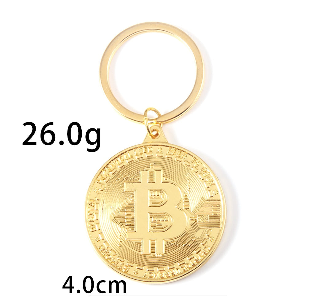 Newest Bitcoin Key chain Music Band Key-ring Pendant Women and Men Jewelry Collection Gift
