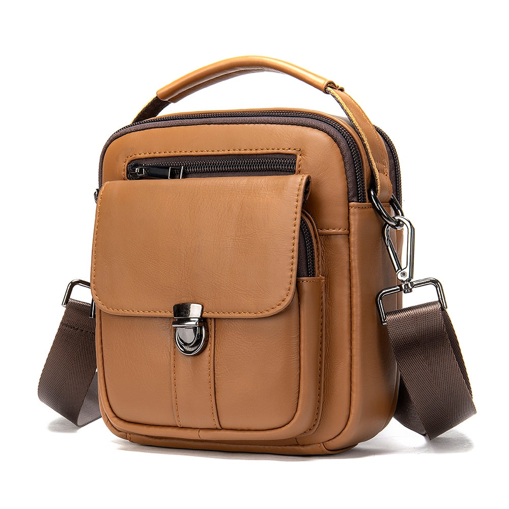 WESTAL Men's Designer Leather Bag, Shoulder/ Handbag for Men