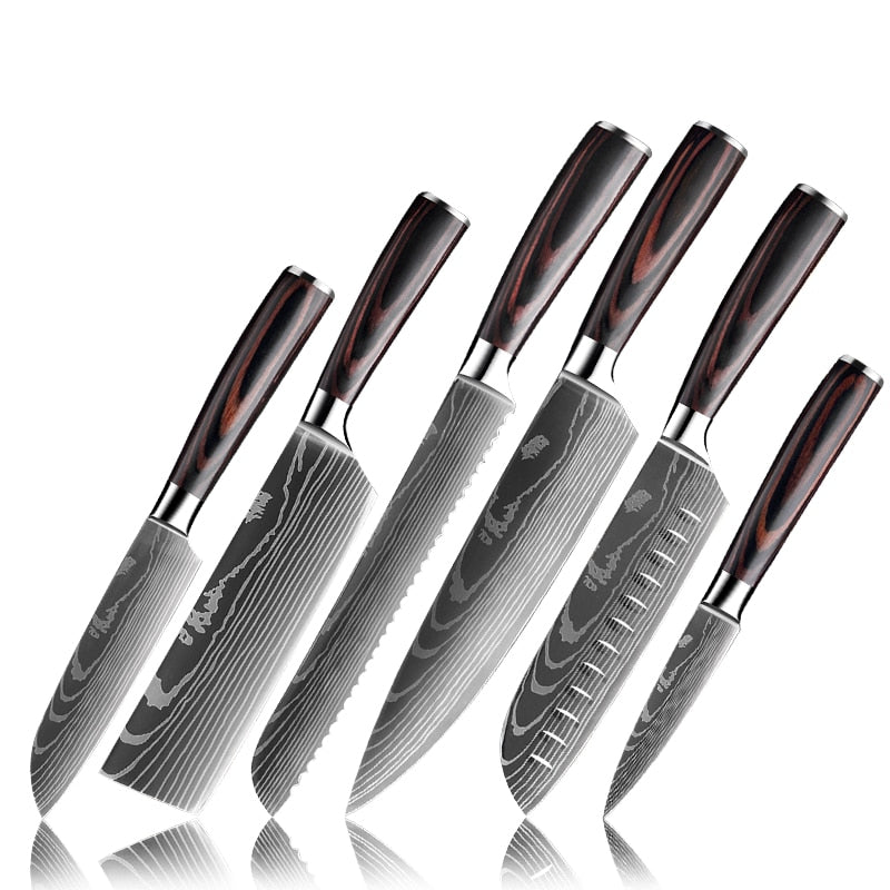 Japanese Upgraded Stainless Steel Chef Knife Set