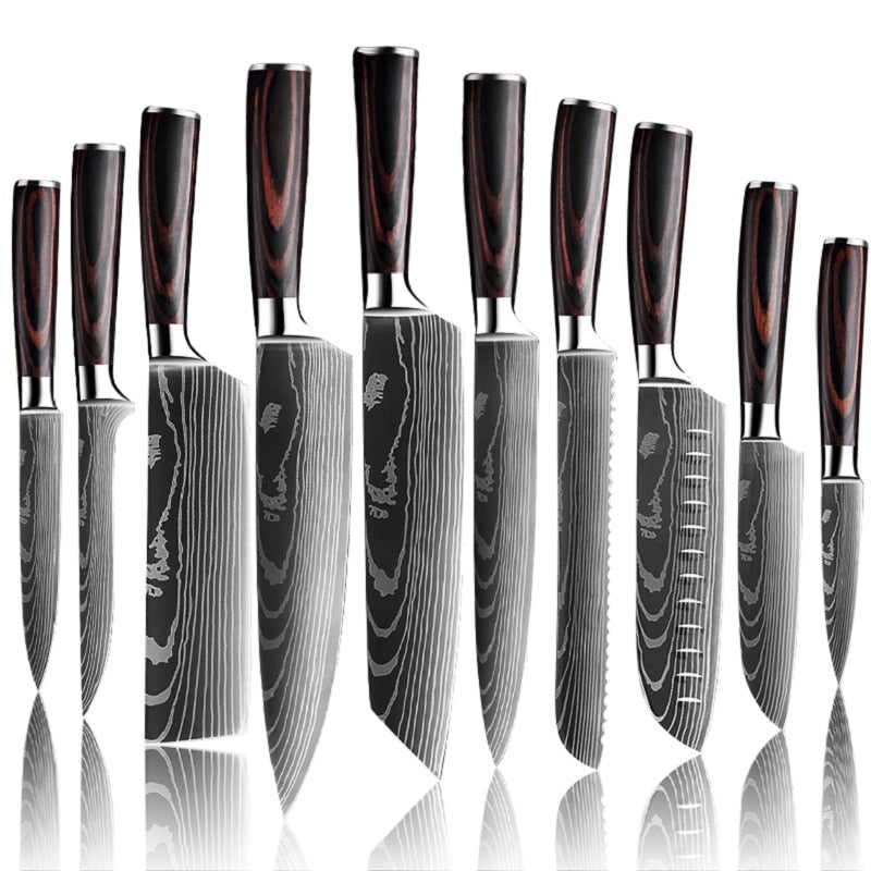 Japanese Upgraded Stainless Steel Chef Knife Set