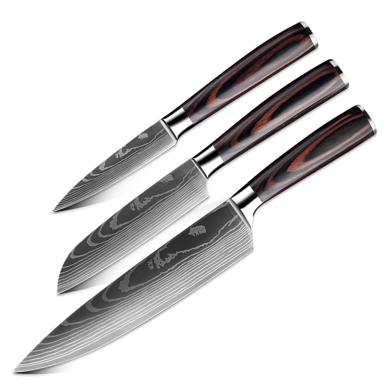 Japanese Upgraded Stainless Steel Chef Knife Set