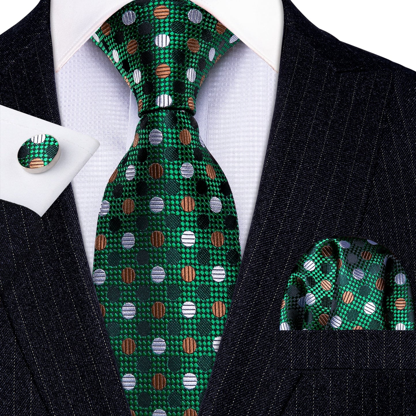 Fashion Designer Red Skull Men Tie Set 8.5cm Silk Handkerchief Ties for Men