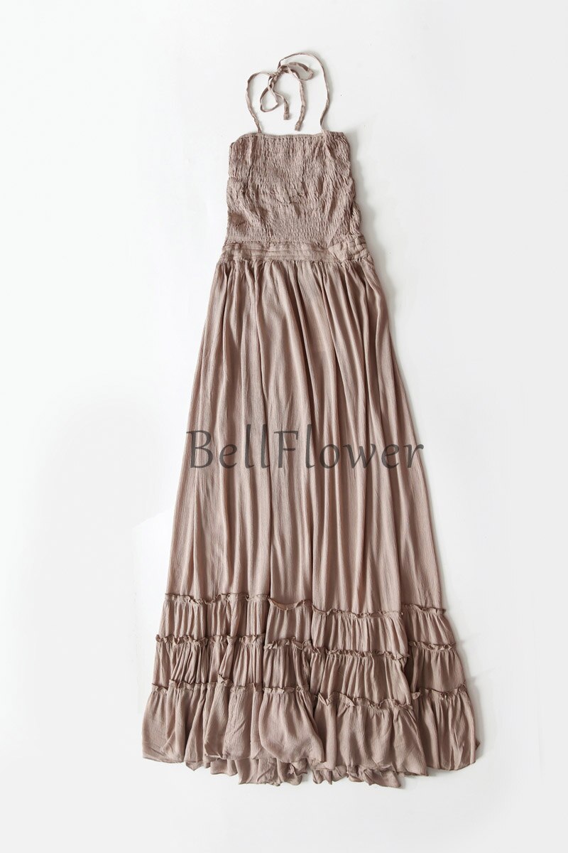 Beach Sexy Dresses, Bohemian Cotton, Backless Long Maxi Dress