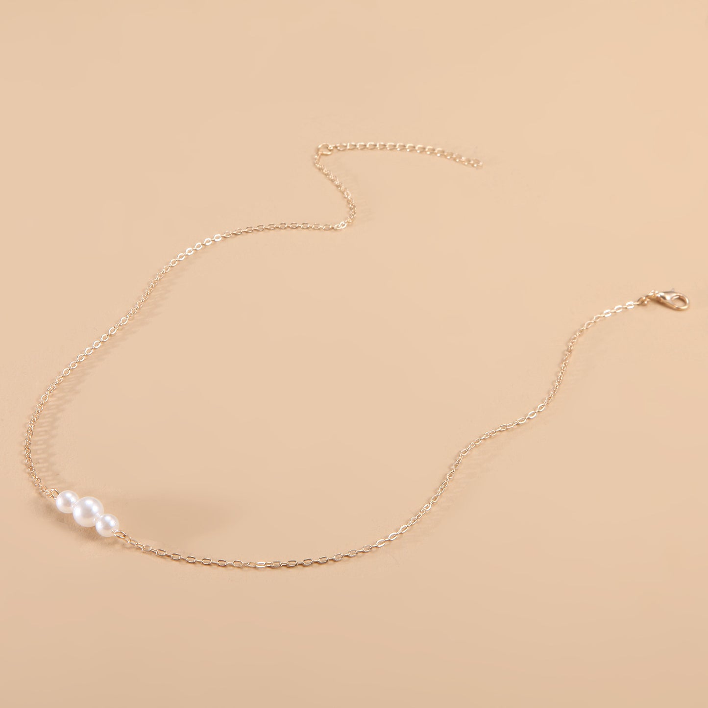 Frosty Wind Simple Pearl Clavicle Necklace