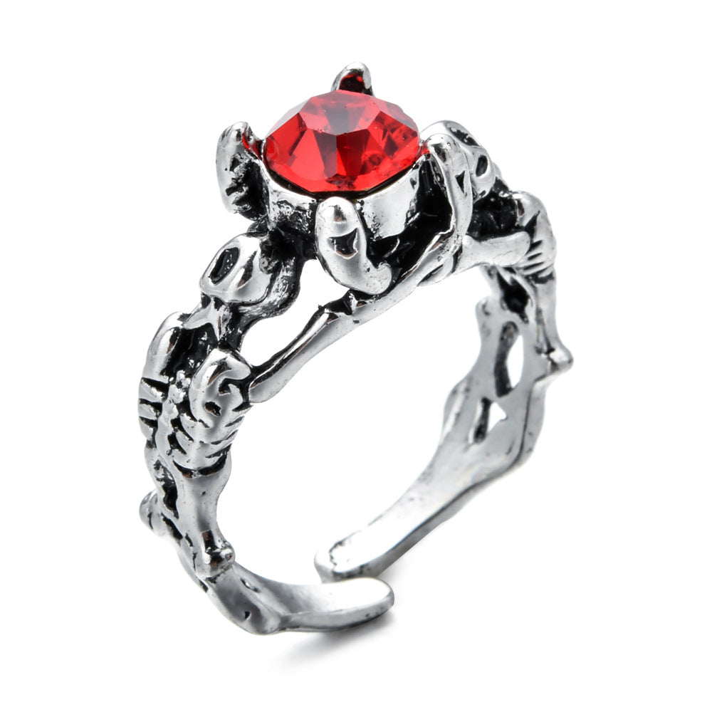 Vintage Gothic Punk Style Skull Animal Men's Ring