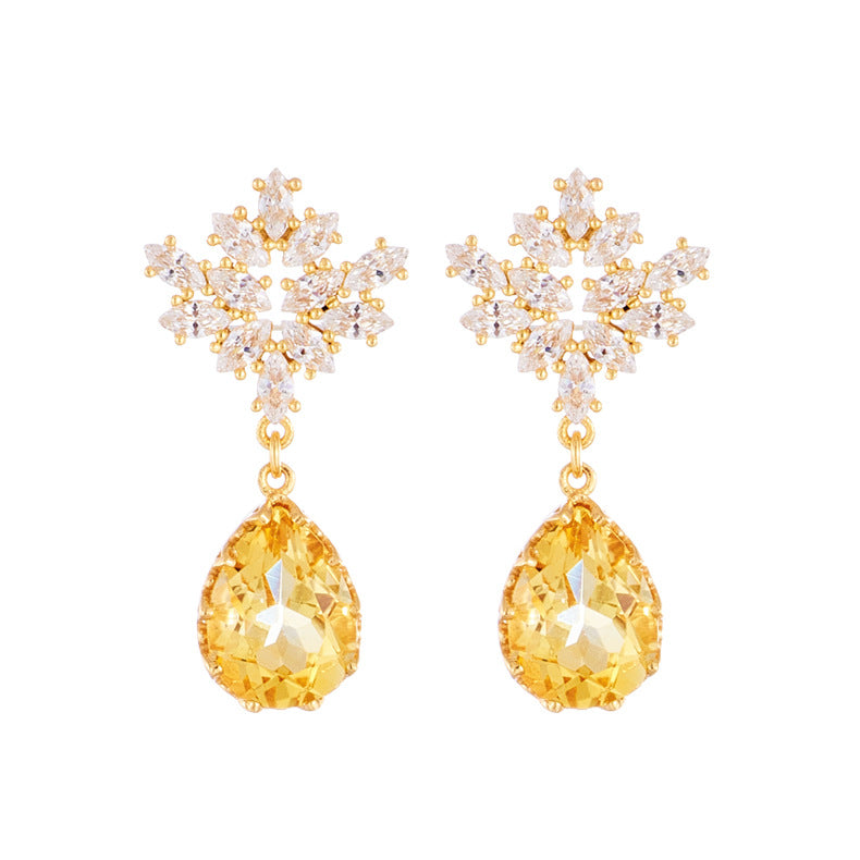 S925 14K Gold Plated New Female Earrings