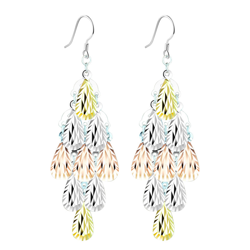 Earrings Women's Sterling Silver Long Paragraph Light Luxury Temperament Tassel Earrings Trend