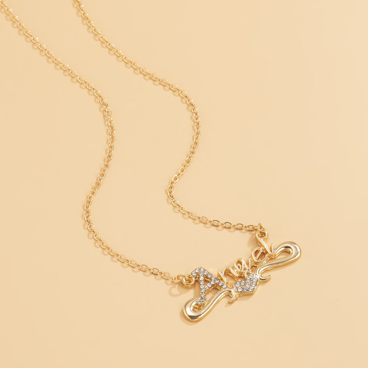 Sexy Heart-shaped Diamond Letter Single-layer Waist Chain