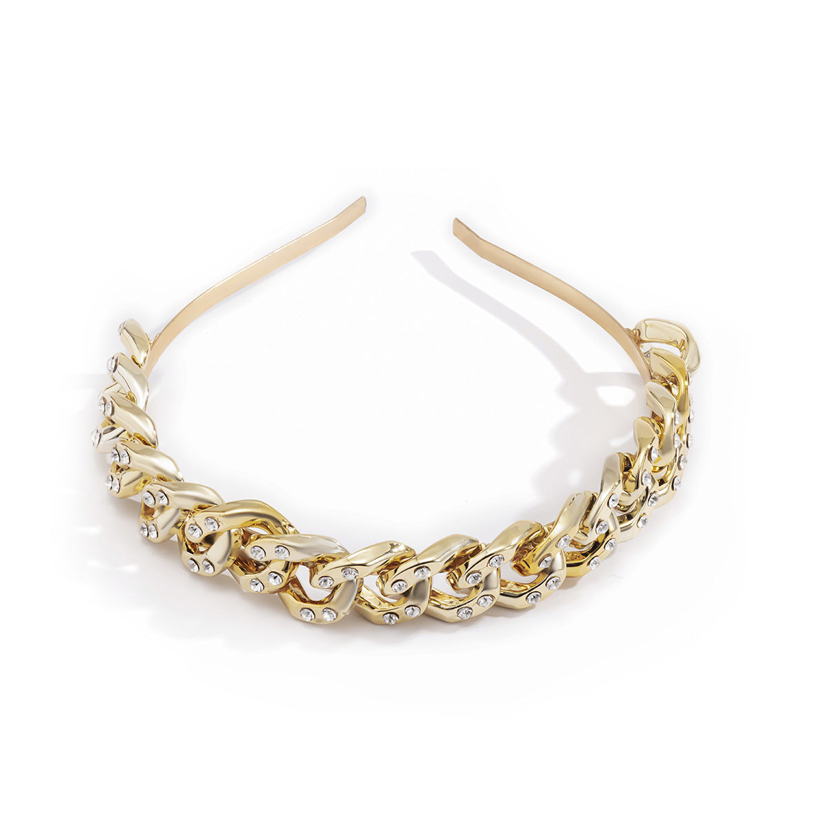 Wide-sided Fashion Hair Accessories Irregular Metal Headband
