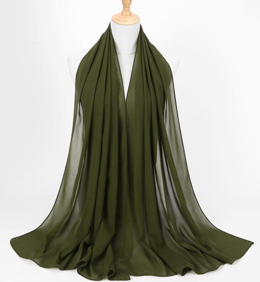 Monochrome Pearl Chiffon Bubble Scarf Headscarf