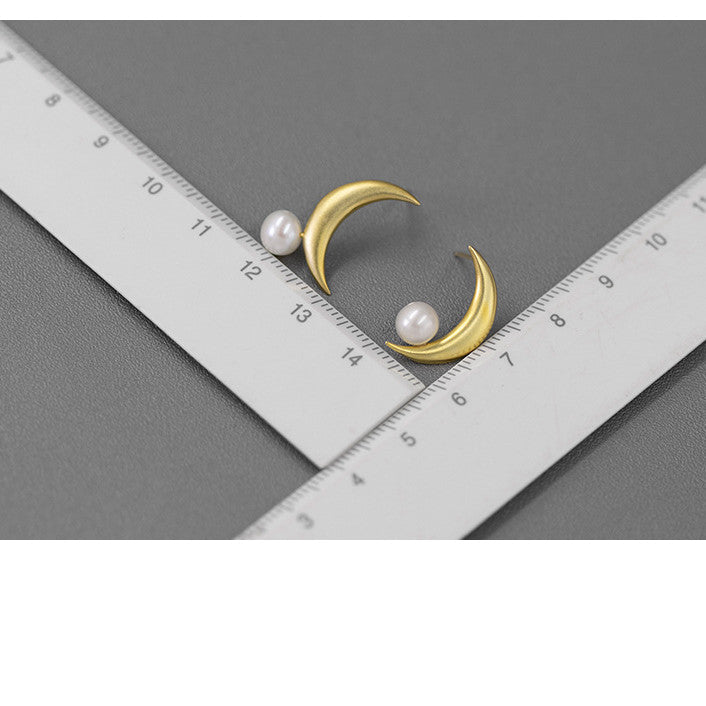 Asymmetrical Star Moon Night Earrings