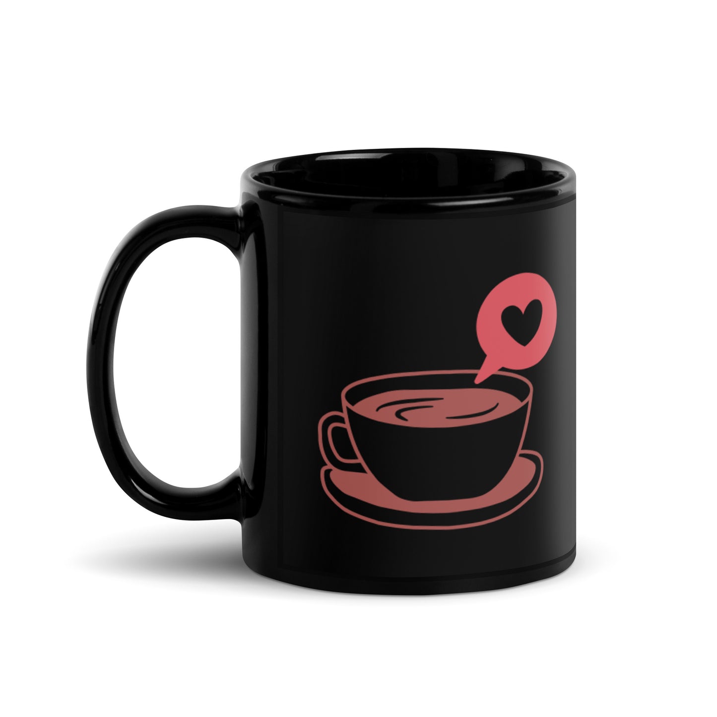 Black Glossy Mug