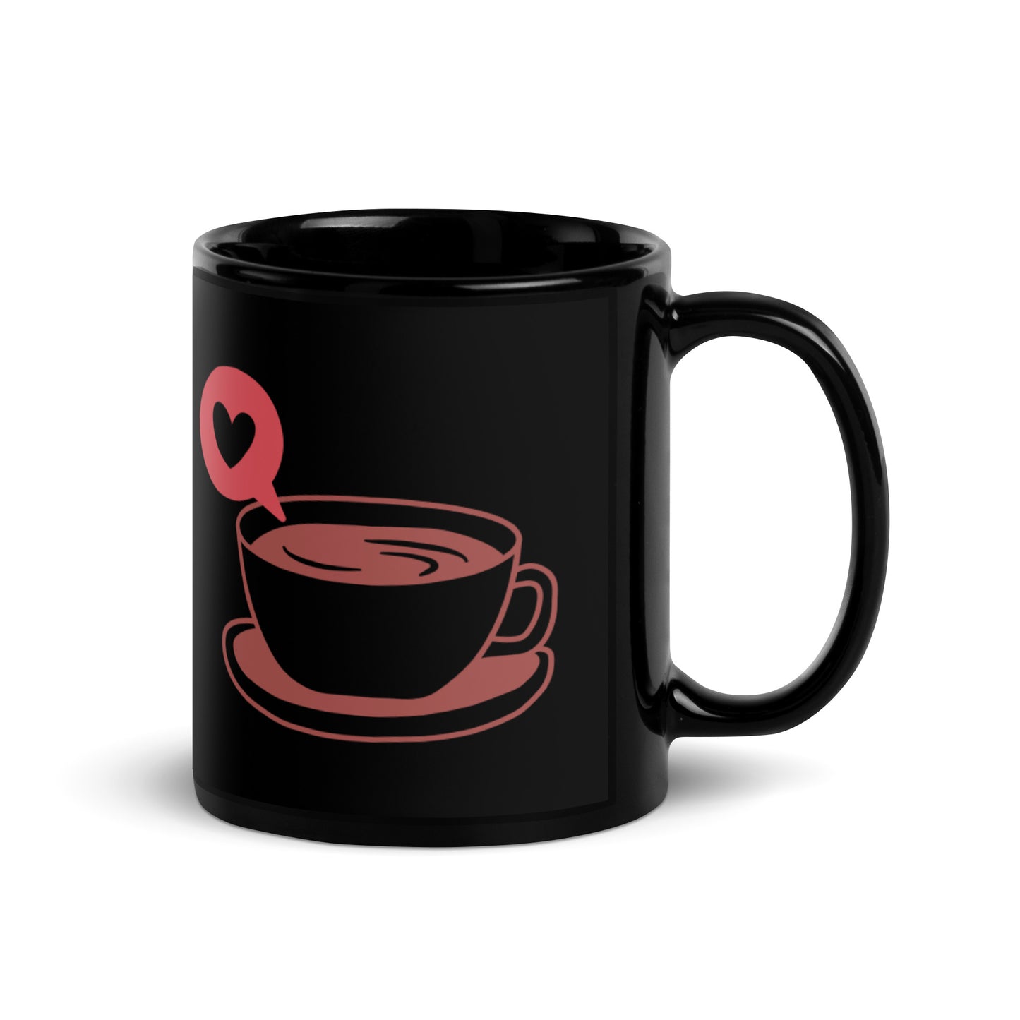 Black Glossy Mug