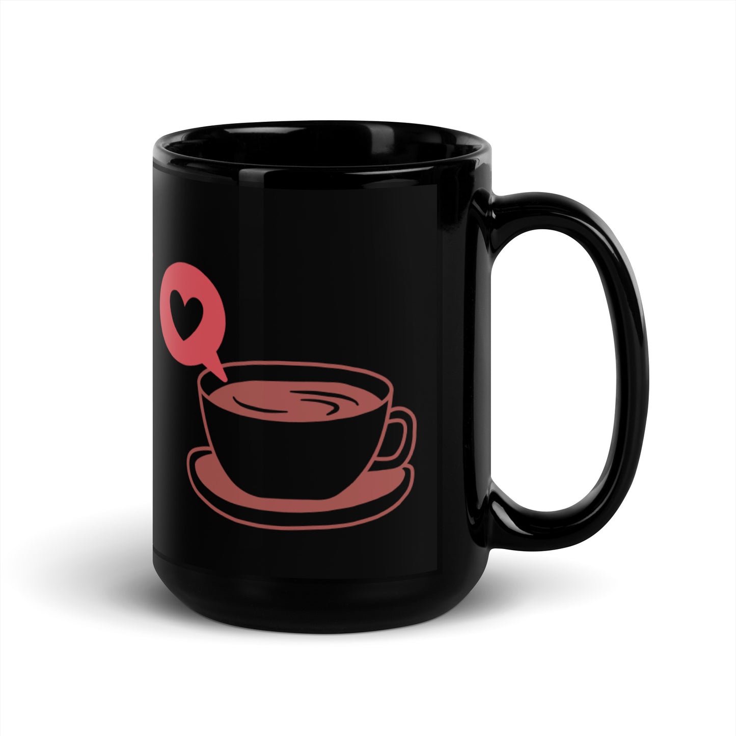 Black Glossy Mug
