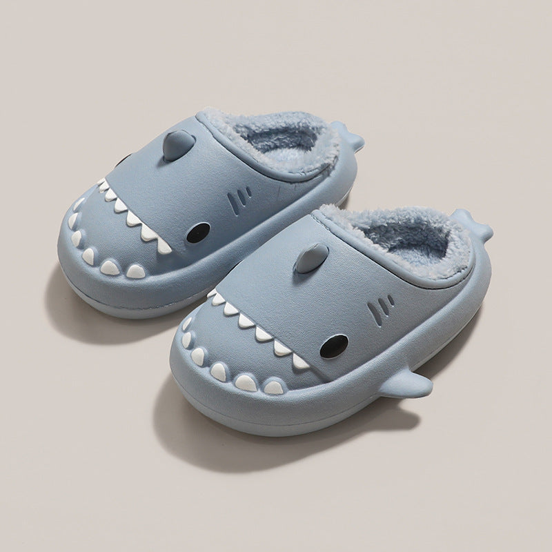Cartoon Shark Shoes Home Slippers EVA Lovers Slippers Winter Soft Bottom Waterproof Shoes