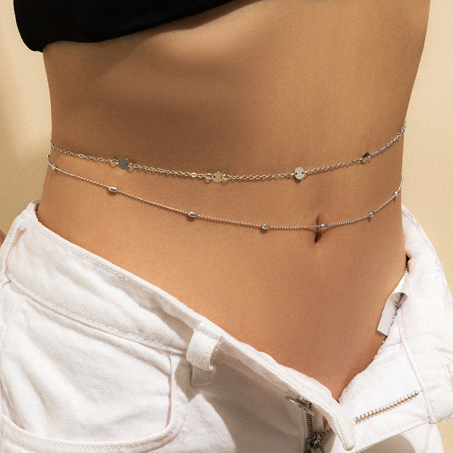 Multi-layer Beach Gravel Waist Chain