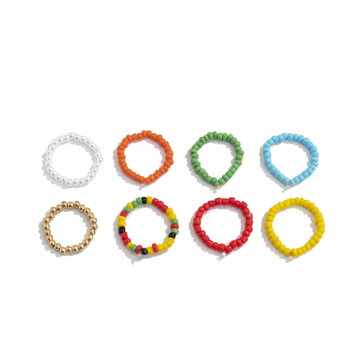 Hand Beaded Contrast Color Beaded Waist Chain Multilayer Mix And Match