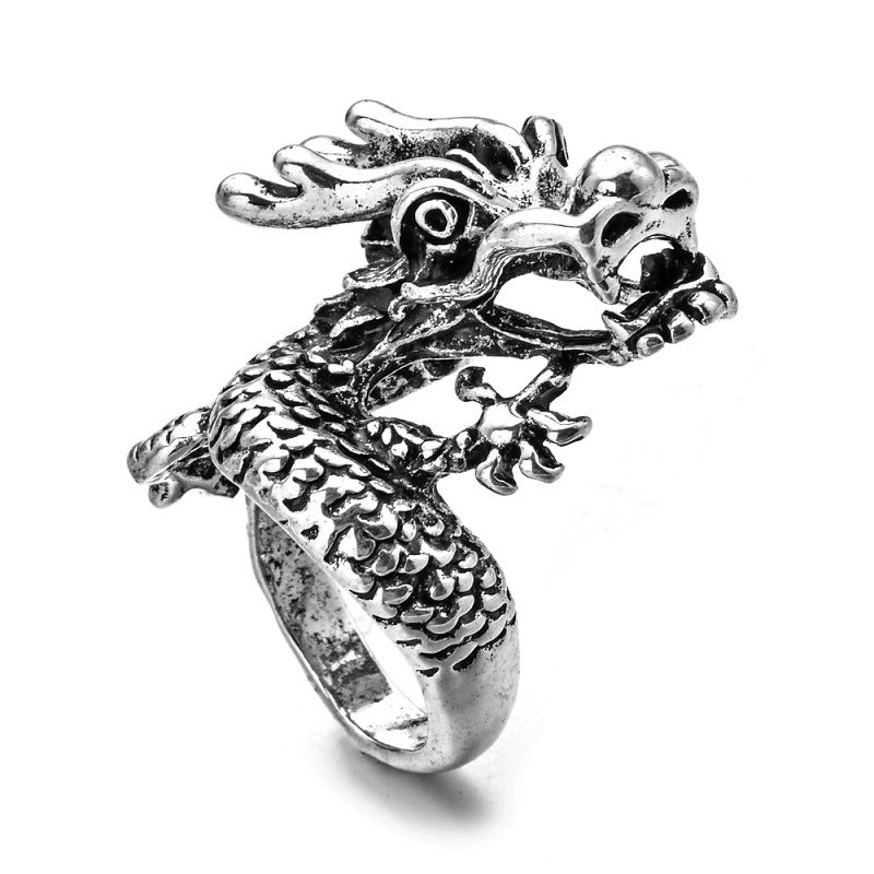 Vintage Gothic Punk Style Skull Animal Men's Ring