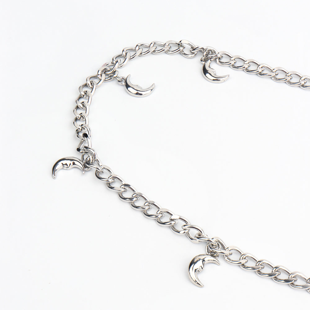 New Beautiful Ladies Waist Chain Star Moon Pendant Chain Simple And Versatile Elegant Dress Dress Evening Dress Accessories