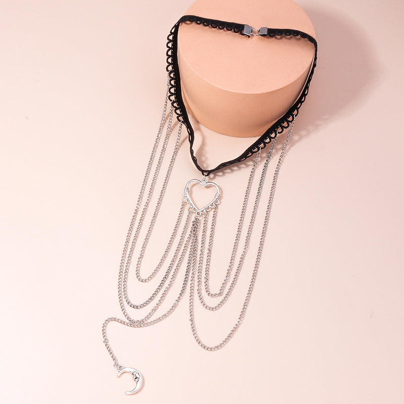 Casual Beach Love Moon Leg Ring Body Chain