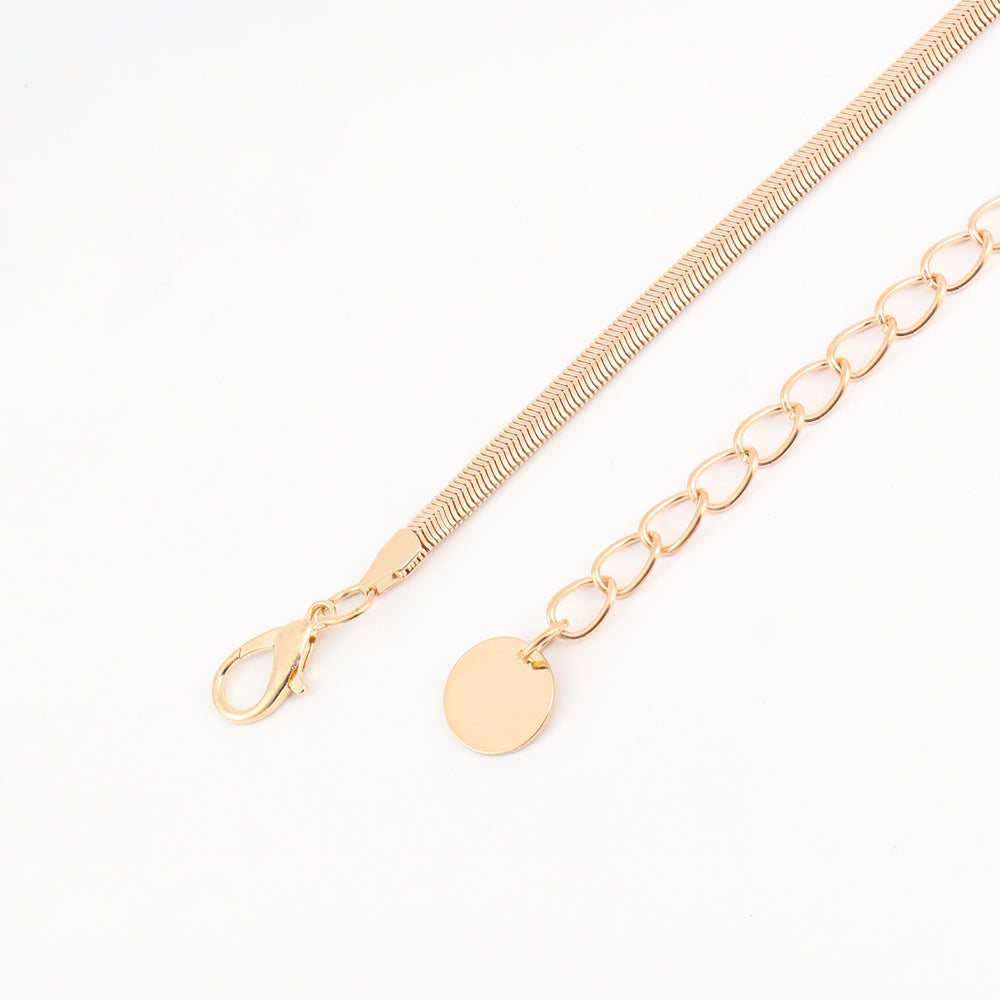 Personalized Metal Waist Chain Female Pearl Pendant Wavy Tassel Summer Body Chain Beach Party Fashion Versatile