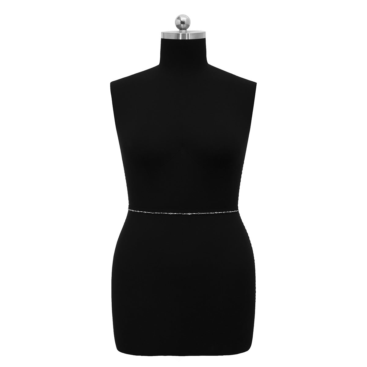 Women's Simple Crystal Metal Layer Waist Chain