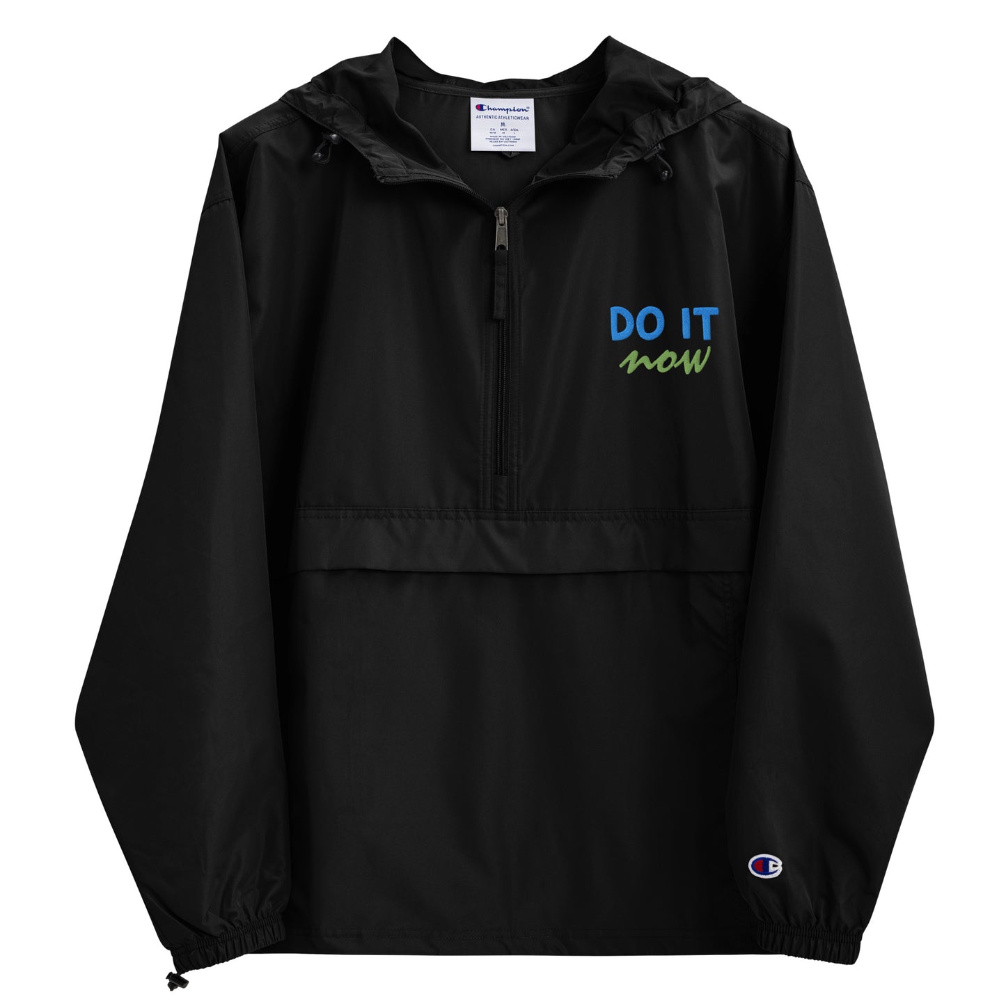 Embroidered Champion Packable Jacket 'Do It Now'