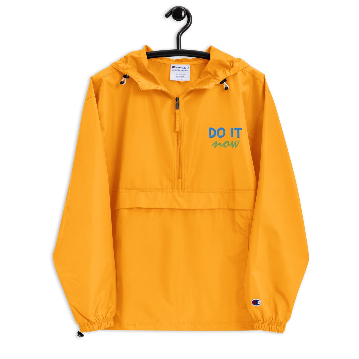 Embroidered Champion Packable Jacket 'Do It Now'