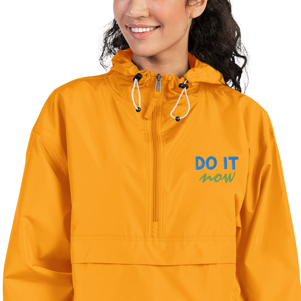 Embroidered Champion Packable Jacket 'Do It Now'