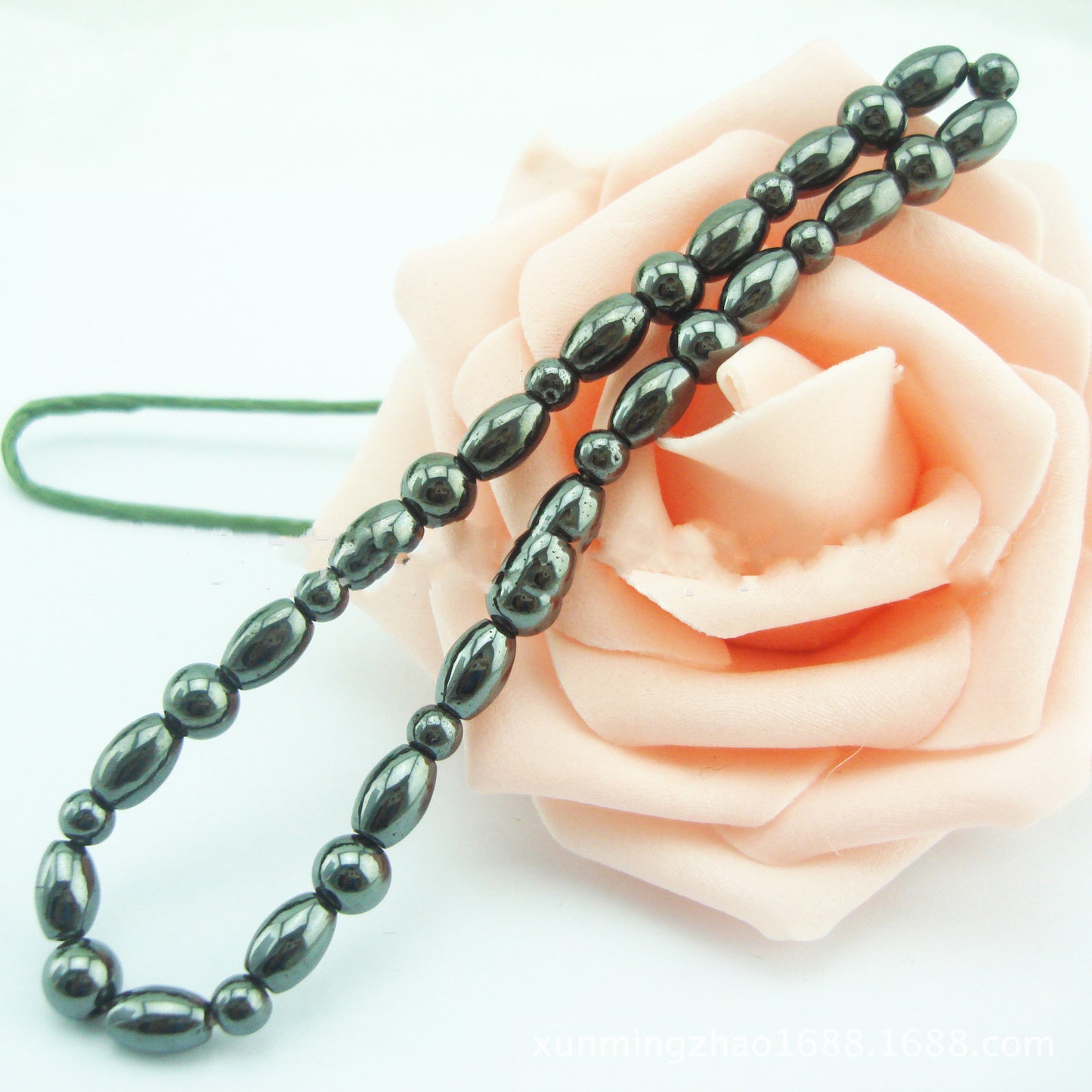 Rice Beads Colorful Straight Tube Magnet Anklet