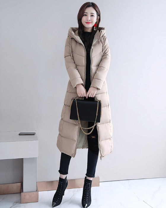 Women's Mid-length Thickened Slim Down Padded Jacket