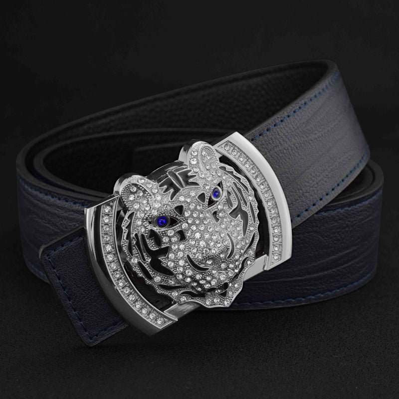 Tiger Style Men's Casual Versatile Leather Belt