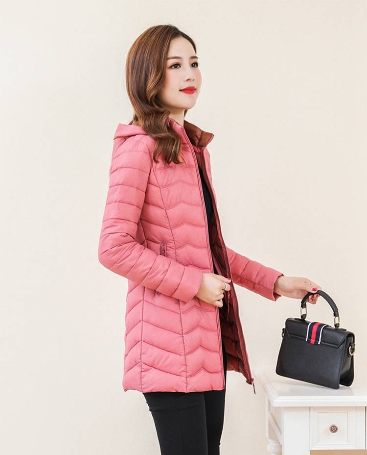 Women's Padded Mid-length Slim Fashion Slim Padded Jacket