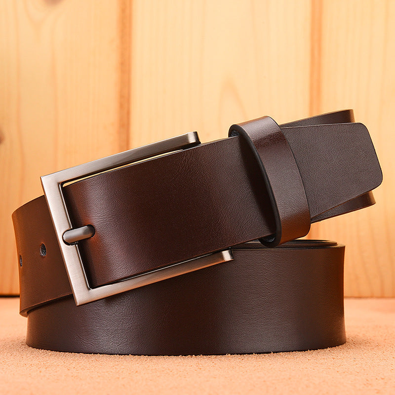 Leather Casual Pin Buckle Leather Belt Men's