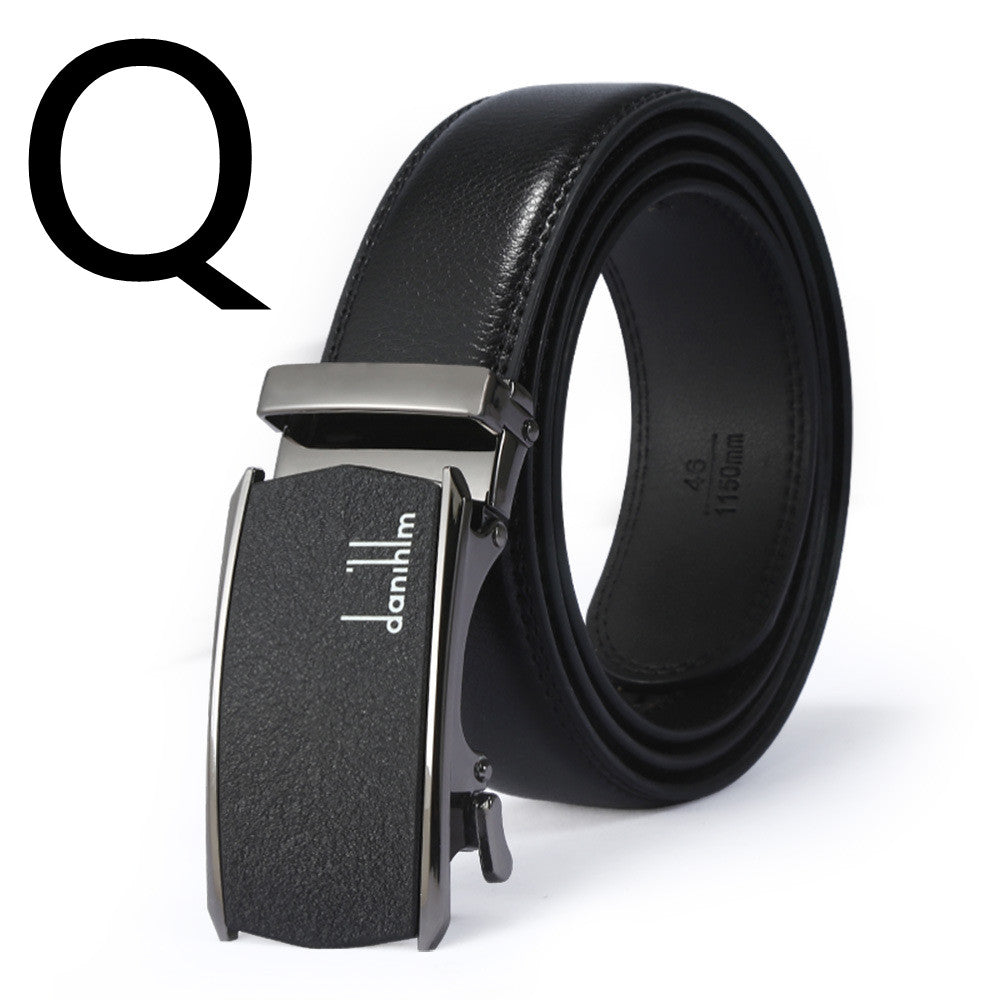 Men's New Leather Belt With Automatic Buckle