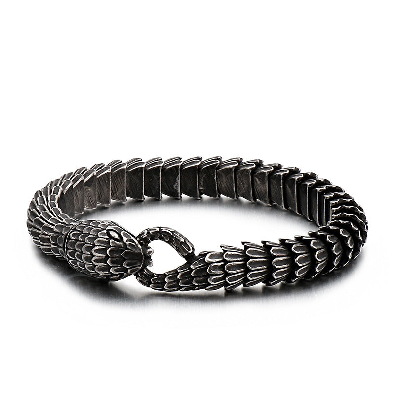 Stainless Steel Fashion Creative Personality Spirit Snake Bracelet