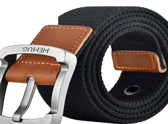 Men's Canvas Work Belt Labor Insurance Pin Buckle Belt