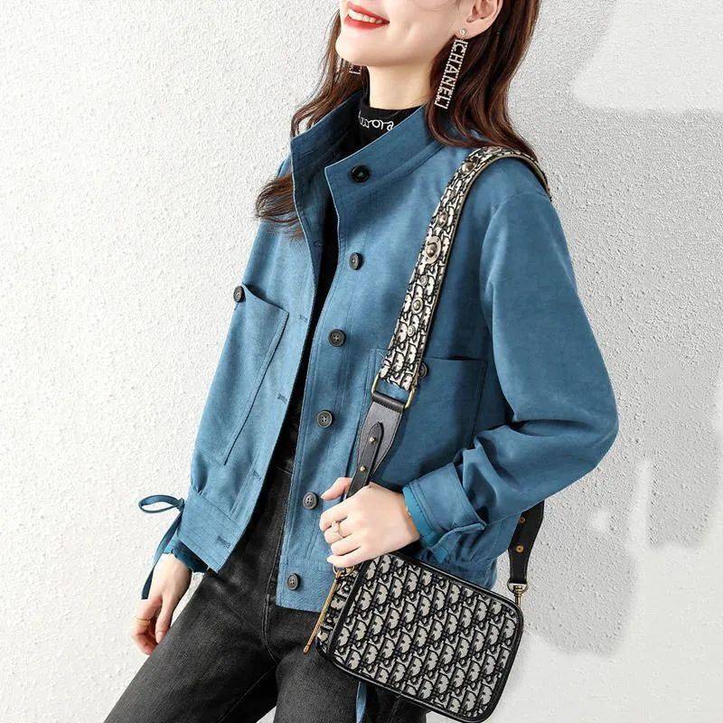 Versatile  Loose And Thin Solid Color Jacket