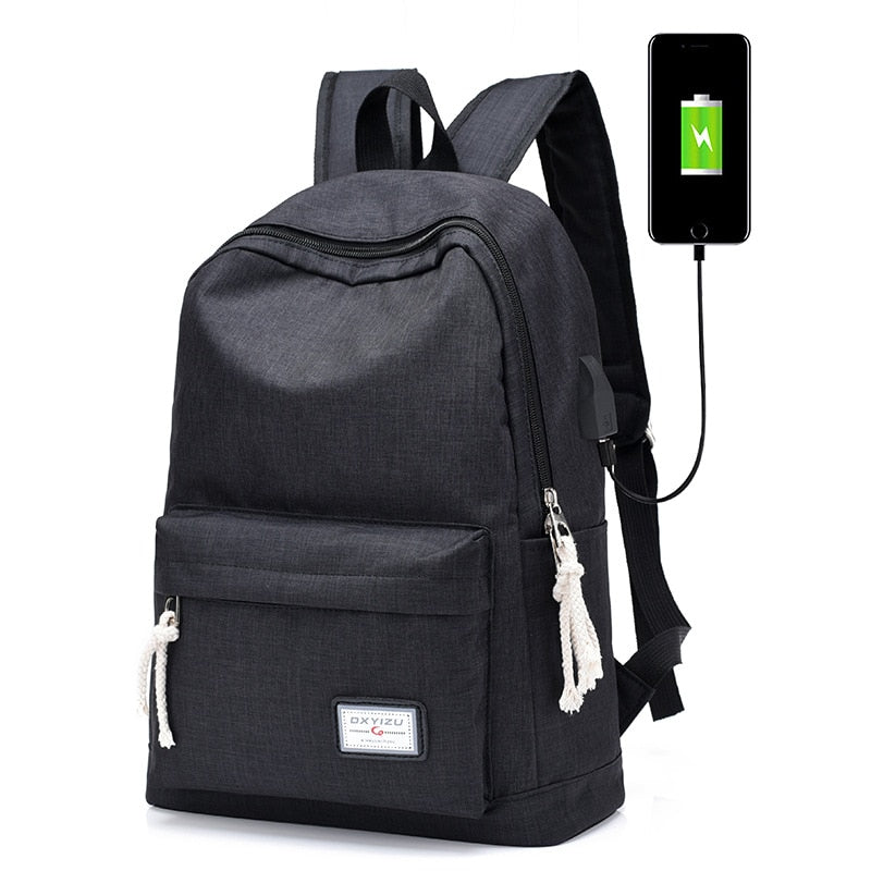 Casual backpack travel usb charging backpack