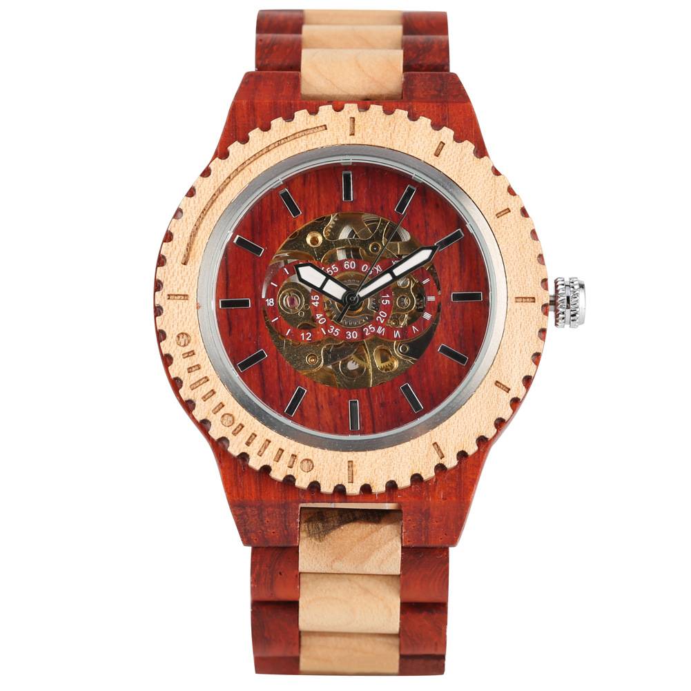 Automatic wooden Watch