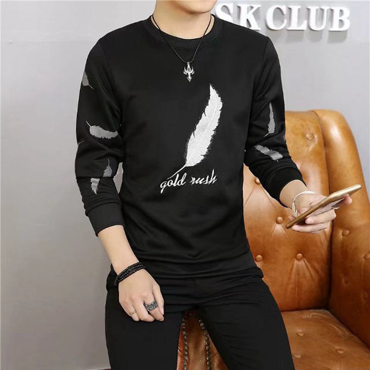Feather sweater youth casual loose long sleeves