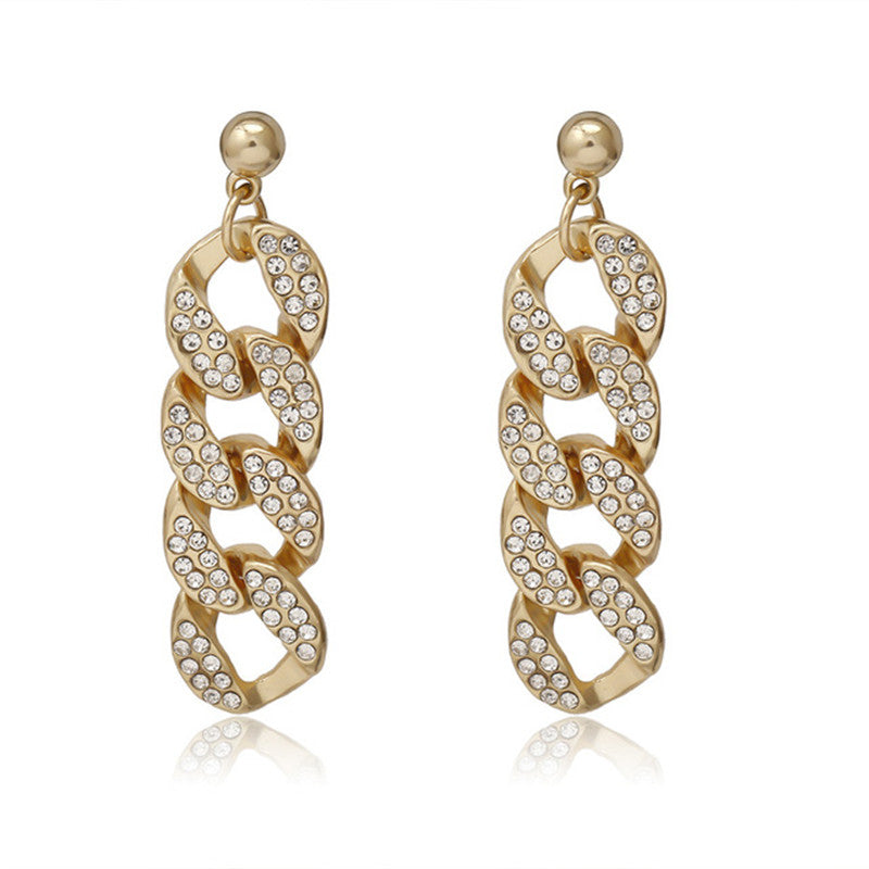 Temperament diamond earrings